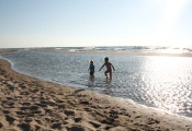 late afternoon at the beach